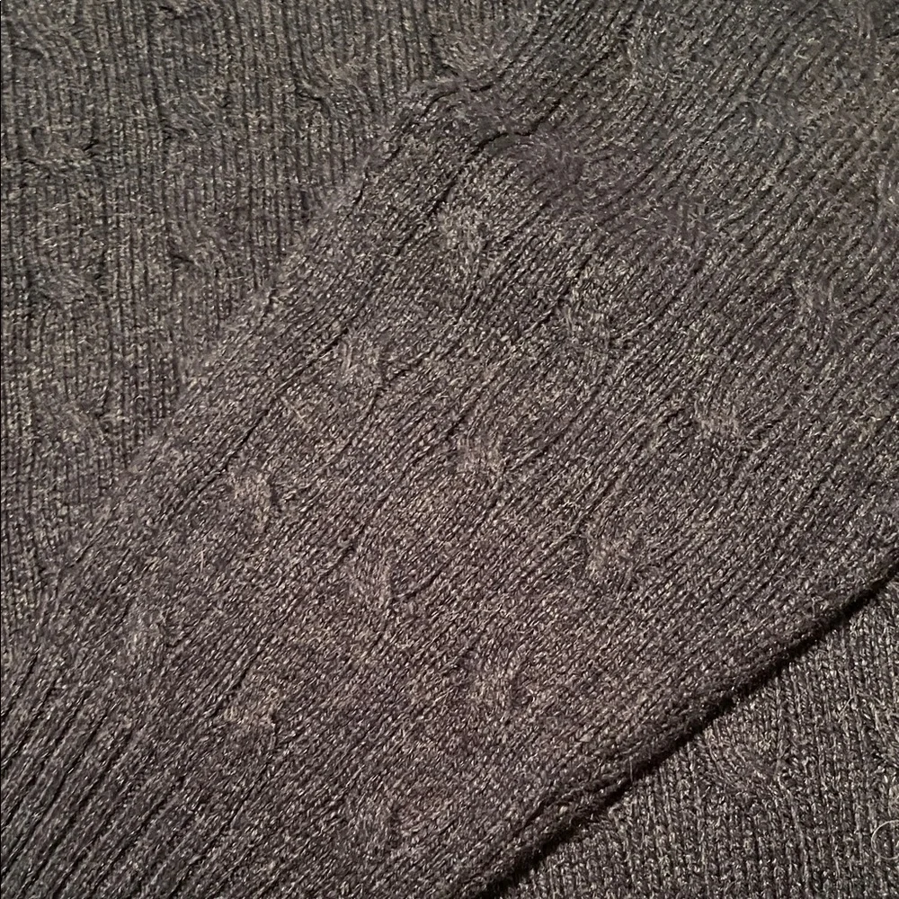 Polo by Ralph Lauren Navy Cable Knit Crewneck Sweater - Picture 3 of 3
